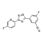 3-Fluoro-5-[2-(5-fluoropyridin-2-yl)-2H-tetrazol-5-yl]benzonitrile