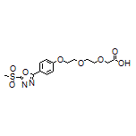 2-[2-[2-[4-[5-(Methylsulfonyl)-1,3,4-oxadiazol-2-yl]phenoxy]ethoxy]ethoxy]acetic Acid