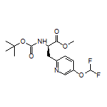 Methyl (R)-2-(Boc-amino)-3-[5-(difluoromethoxy)-2-pyridyl]propanoate