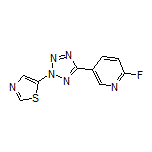 5-[5-(6-Fluoropyridin-3-yl)-2H-tetrazol-2-yl]thiazole