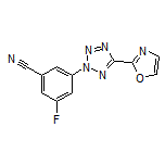 3-Fluoro-5-[5-(oxazol-2-yl)-2H-tetrazol-2-yl]benzonitrile