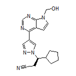 (R)-3-Cyclopentyl-3-[4-[7-(hydroxymethyl)-7H-pyrrolo[2,3-d]pyrimidin-4-yl]-1H-pyrazol-1-yl]propanenitrile