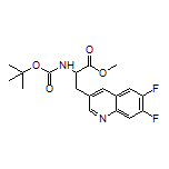 Methyl 2-(Boc-amino)-3-(6,7-difluoroquinolin-3-yl)propanoate