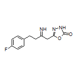 5-[4-(4-Fluorophenyl)-2-iminobutyl]-1,3,4-oxadiazol-2(3H)-one