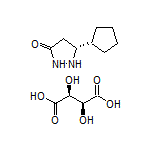 (R)-5-Cyclopentylpyrazolidin-3-one (2S,3S)-2,3-Dihydroxysuccinate