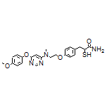 2-Mercapto-3-[4-[2-[[6-(4-methoxyphenoxy)pyrimidin-4-yl](methyl)amino]ethoxy]phenyl]propanamide