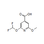 2-(Difluoromethoxy)-6-methoxyisonicotinic Acid