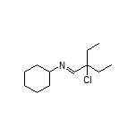 (E)-N-(2-Chloro-2-ethylbutylidene)cyclohexanamine