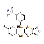 N5-(4-Fluorophenyl)-N6-[3-(trifluoromethyl)phenyl]-[1,2,5]oxadiazolo[3,4-b]pyrazine-5,6-diamine