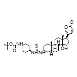 tert-Butyl [(1S,4r)-rel-4-[3-[(3S,5R,8R,9S,10S,13R,14S,17R)-14-Hydroxy-10,13-dimethyl-17-(2-oxo-2H-pyran-5-yl)hexadecahydro-1H-cyclopenta[a]phenanthren-3-yl]thioureido]cyclohexyl]carbamate