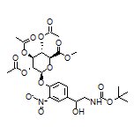 (2S,3R,4S,5S,6S)-2-[4-[2-(Boc-amino)-1-hydroxyethyl]-2-nitrophenoxy]-6-(methoxycarbonyl)tetrahydro-2H-pyran-3,4,5-triyl Triacetate