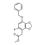 Methyl 2-[7-(Benzyloxy)-5-fluorobenzo[d][1,3]dioxol-4-yl]acetate