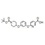 6-[3-[(1-Boc-piperidin-4-yl)oxy]phenoxy]nicotinic Acid