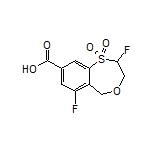 2,6-Difluoro-3,5-dihydro-2H-benzo[e][1,4]oxathiepine-8-carboxylic Acid 1,1-Dioxide