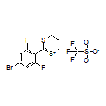 2-(4-Bromo-2,6-difluorophenyl)-5,6-dihydro-4H-1,3-dithiin-1-ium Trifluoromethanesulfonate