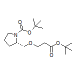 tert-Butyl (S)-3-[(1-Boc-pyrrolidin-2-yl)methoxy]propanoate