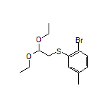 (2-Bromo-5-methylphenyl)(2,2-diethoxyethyl)sulfane