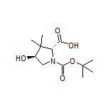 (2R,4S)-1-Boc-4-hydroxy-3,3-dimethylpyrrolidine-2-carboxylic Acid