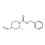(2R)-1-Cbz-2-methylpiperidine-4-carbaldehyde
