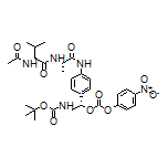 (S)-1-[4-[(S)-2-[(S)-2-Acetamido-3-methylbutanamido]propanamido]phenyl]-2-(Boc-amino)ethyl (4-Nitrophenyl) Carbonate