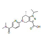 (S)-5-[5-(Dimethylcarbamoyl)-2-pyridyl]-1-isopropyl-7-methyl-4,5,6,7-tetrahydro-1H-pyrazolo[4,3-c]pyridine-3-carboxylic Acid