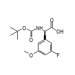 (R)-2-(Boc-amino)-2-(3-fluoro-5-methoxyphenyl)acetic Acid