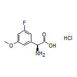 (S)-2-Amino-2-(3-fluoro-5-methoxyphenyl)acetic Acid Hydrochloride