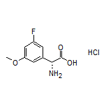 (R)-2-Amino-2-(3-fluoro-5-methoxyphenyl)acetic Acid Hydrochloride