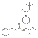 Methyl (R)-2-(1-Boc-piperidin-4-yl)-2-(Cbz-amino)acetate
