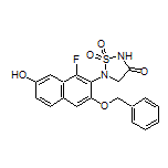 5-[3-(Benzyloxy)-1-fluoro-7-hydroxynaphthalen-2-yl]-1,2,5-thiadiazolidin-3-one 1,1-Dioxide