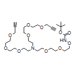 N-(t-Boc-Aminooxy-PEG2)-N-bis(PEG3-propargyl)