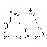 N-(Azido-PEG2)-N-bis(PEG4-Boc)