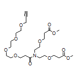 N-(Propargyl-PEG4-carbonyl)-N-bis(PEG1-methylester)