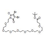 3,4-Dibromo-Mal-PEG8-Boc