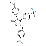 (Z)-5-[4-(Dimethylamino)benzylidene]-3-(4-methoxyphenyl)-4-[4-(methylsulfonyl)phenyl]furan-2(5H)-one