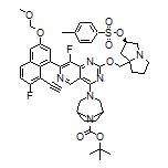(2R)-7a-[[[4-(8-Boc-3,8-diazabicyclo[3.2.1]octan-3-yl)-7-[8-ethynyl-7-fluoro-3-(methoxymethoxy)-1-naphthyl]-8-fluoropyrido[4,3-d]pyrimidin-2-yl]oxy]methyl]hexahydro-2-pyrrolizinyl 4-Methylbenzenesulfonate