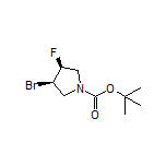 (3R,4S)-3-Bromo-1-Boc-4-fluoropyrrolidine
