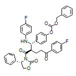 Benzyl [4-[(1S,2R)-5-(4-Fluorophenyl)-1-[(4-fluorophenyl)amino]-5-oxo-2-[(S)-2-oxo-4-phenyloxazolidine-3-carbonyl]pentyl]phenyl] Carbonate