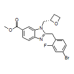Methyl (S)-2-(4-Bromo-2-fluorobenzyl)-1-(oxetan-2-ylmethyl)-1H-benzo[d]imidazole-6-carboxylate