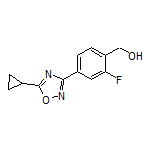 [4-(5-Cyclopropyl-1,2,4-oxadiazol-3-yl)-2-fluorophenyl]methanol