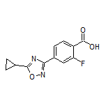 4-(5-Cyclopropyl-1,2,4-oxadiazol-3-yl)-2-fluorobenzoic Acid