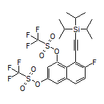 7-Fluoro-8-[(triisopropylsilyl)ethynyl]naphthalene-1,3-diyl Bis(trifluoromethanesulfonate)