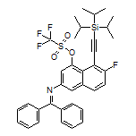 3-[(Diphenylmethylene)amino]-7-fluoro-8-[(triisopropylsilyl)ethynyl]naphthalen-1-yl Trifluoromethanesulfonate