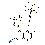 (3-Amino-7-fluoro-8-[(triisopropylsilyl)ethynyl]naphthalen-1-yl)boronic Acid Pinacol Ester