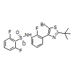 N-[3-[5-Bromo-2-(tert-butyl)thiazol-4-yl]-2-fluorophenyl]-2,6-difluorobenzenesulfonamide