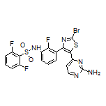 N-[3-[5-(2-Aminopyrimidin-4-yl)-2-bromothiazol-4-yl]-2-fluorophenyl]-2,6-difluorobenzenesulfonamide