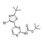 4-[4-Bromo-2-(tert-butyl)thiazol-5-yl]-N-Boc-pyrimidin-2-amine