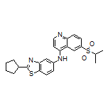 2-Cyclopentyl-N-[6-(isopropylsulfonyl)quinolin-4-yl]benzo[d]thiazol-5-amine