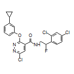 6-Chloro-3-(3-cyclopropylphenoxy)-N-[2-(2,4-dichlorophenyl)-2-fluoroethyl]pyridazine-4-carboxamide