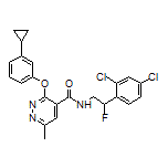 3-(3-Cyclopropylphenoxy)-N-[2-(2,4-dichlorophenyl)-2-fluoroethyl]-6-methylpyridazine-4-carboxamide